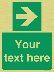 Custom Arrow Right Sign